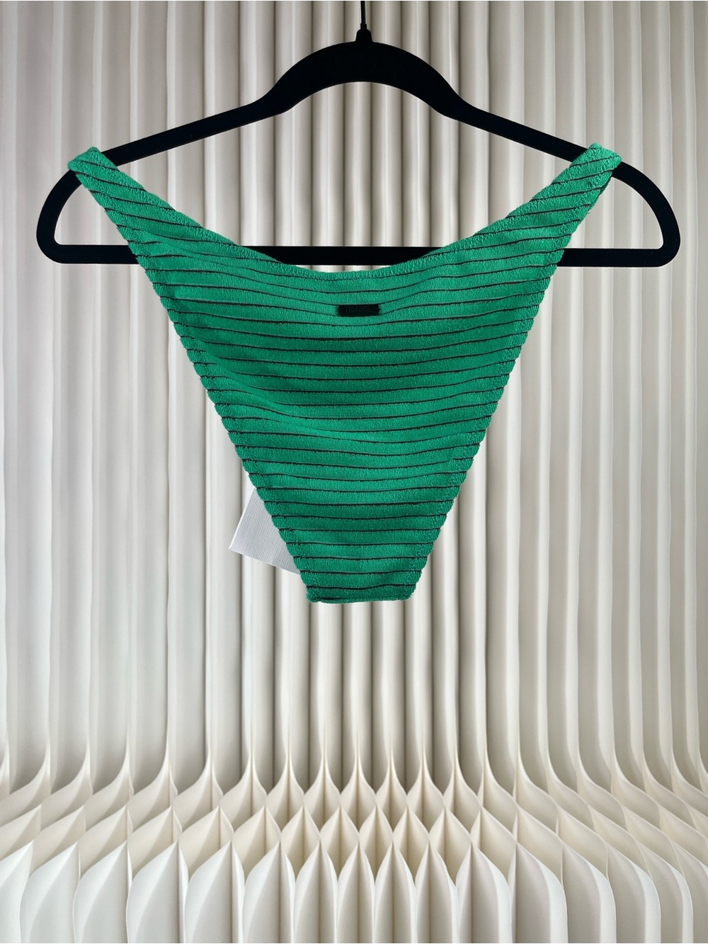 TRIANGL MICA - HUBE GREEN TERRY TOWELLING CROP BIKINI SET - Picture 7 of 16